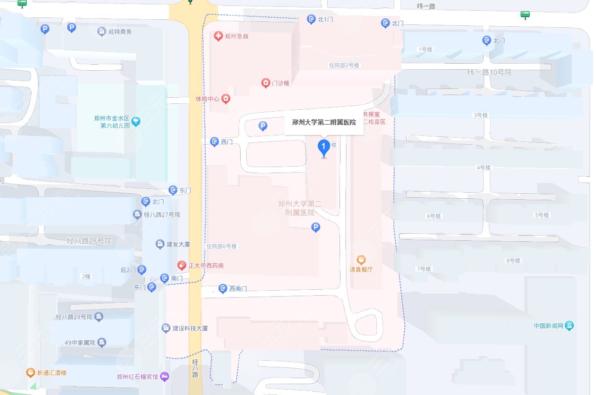 鄭州大學(xué)第二附屬醫(yī)院整地址