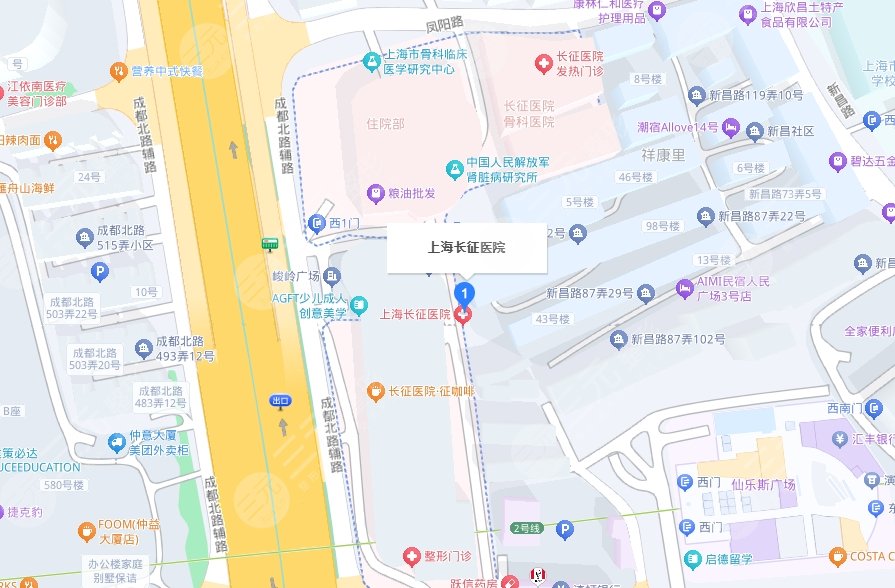 上海長(zhǎng)征醫(yī)院地址
